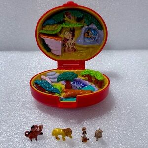Vintage Lion King Compact Playset TINY COLLECTION Polly Pocket 1990’s